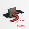 3D ABS Chrome Black  Cooper S Emblem Letters Car Rear Trunk Badge Self-adhesive Sticker Accessories