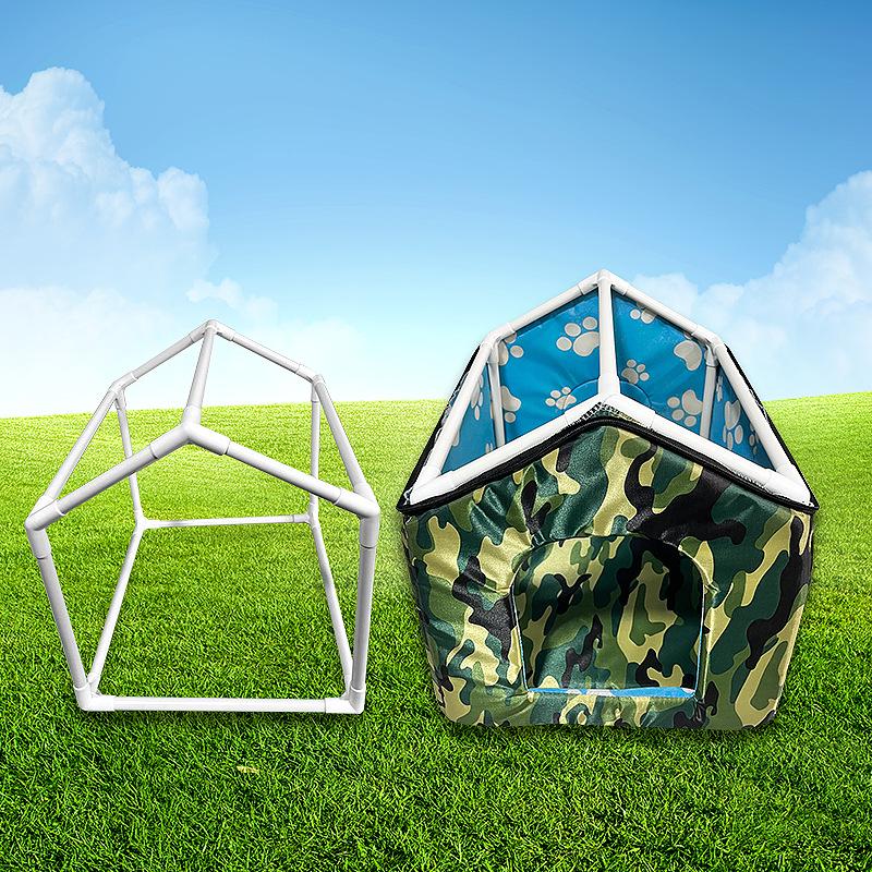 Waterproof Outdoor Cat House: Foldable, Removable, Washable, and Warm 4-Season Pet Villa Tent for Cats and Dogs.