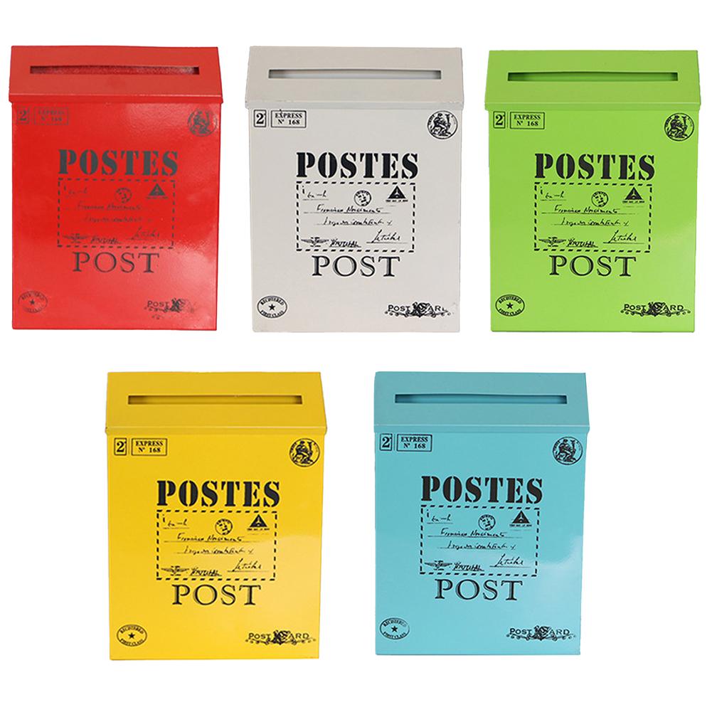 For Home Decoration Metal Mail Collection Vintage Mailbox Mail Collection Ample Storage Space Convenient Mail Access