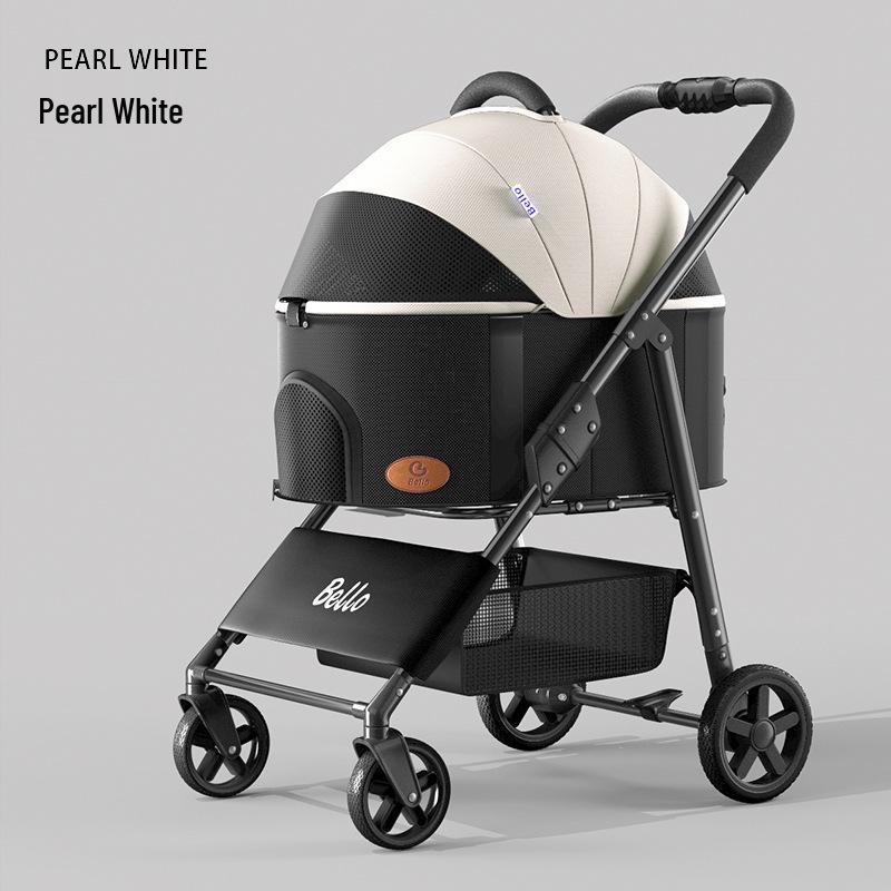 

Bello Portable Pet Stroller for Medium Dogs and Cats Stroller Separate from Bag LD02X белый