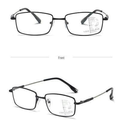 Ultralight Photochromic Multifocal Bifocal Reading Glasses with Auto Zoom & Blue Light Protection