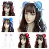 2000S Lace Bowknot Hair Bun Cover Side Clip Animes Maid Hair Clip Teens Headwear