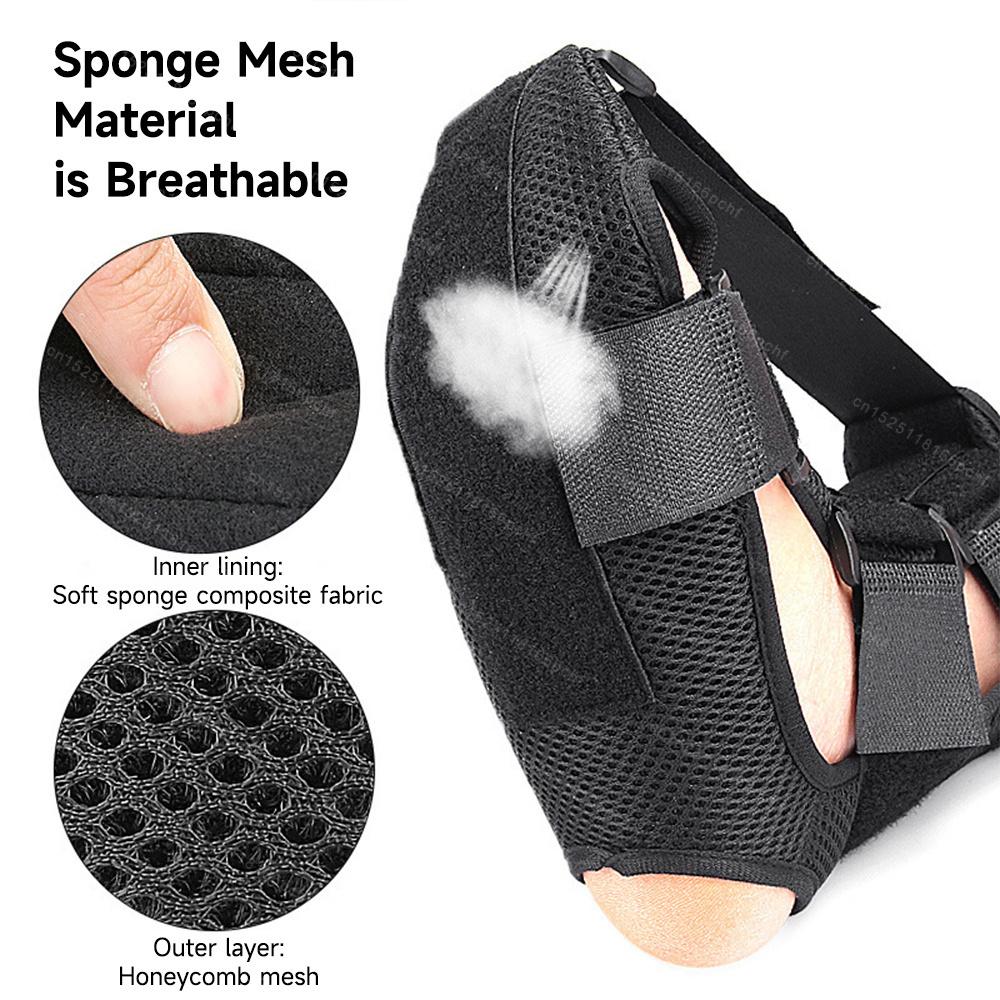 Adjustable Plantar Fasciitis Splint Sock Orthotic Foot Drop Brace for Heel Pain Relief Ankle Support Stretch Strap