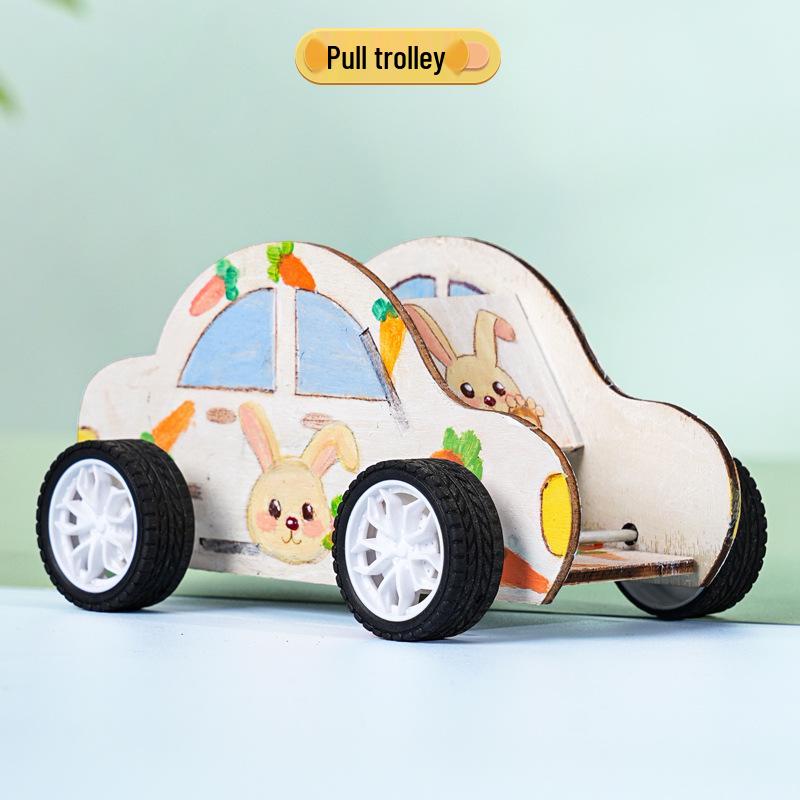 DIY Science Kit: Pull-Back String Car for Kids