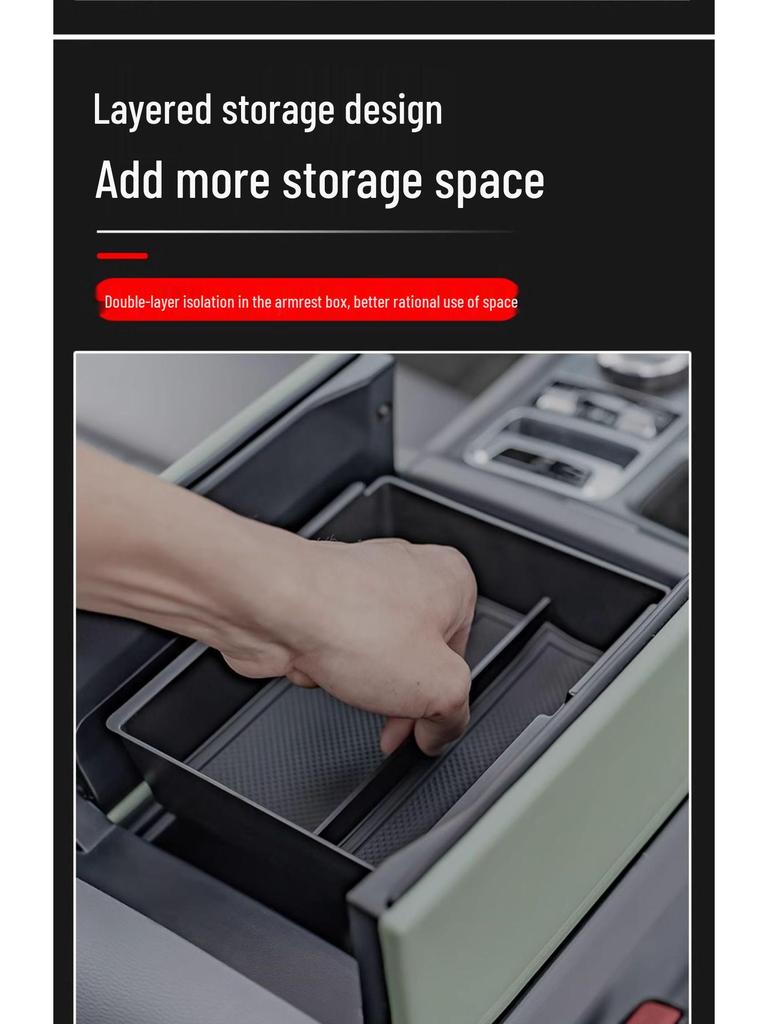 Anti-slip Interior Storage Box for BJ40 Armrest and Center Console