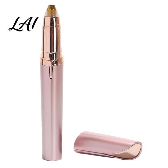 Eyebrow Grooming Pen Electric Trimmer for Women Rechargeable Cordless Facial Hair Removal Removal Portable Painless Eye Brow Shaver Razor Safe Skin