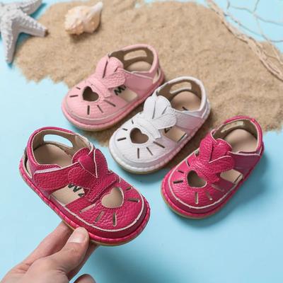 Sandali Scarpine per Bambina Estate Nuovi in Vera Pelle Sandali per Neonati Scarpe da Camminata per Bambini 0-3 Anni Suola Morbida Scarpe per Bambini Sandalias