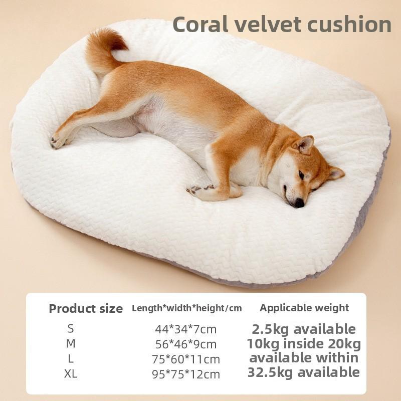 Cat Mat Waterproof Removable and Washable Kennel Medium and Small Dogs Summer Thickened Sleeping Mat Dog Bed Four-season Pet Nest