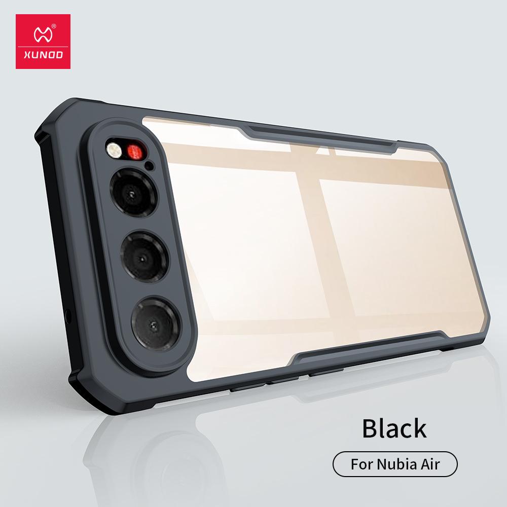 

Для ZTE Nubia Air Чехол XUNDD Роскошный Чехол Подушка безопасности Противоударный Бампер Защитные Чехлы Прозрачная Задняя Крышка For ZTE Nubia Air чёрный