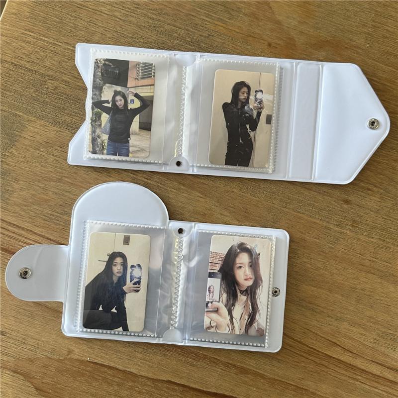 3 Inch 32 Pockets Photo Album Photo Card Postcard With Button Card Star Album Lomo Card Collector Card Photo Card Binder
