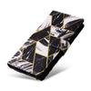 For Samsung Galaxy S24 FE Case Lacquered Marble Pattern Leather Phone Cover