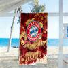 Bayern Munich Soccer Art Personalized Name Beach Towel High Absorbency & Quick-Dry Suitable for Sports Travel Swimming Yoga Bathroom Beach And Pool