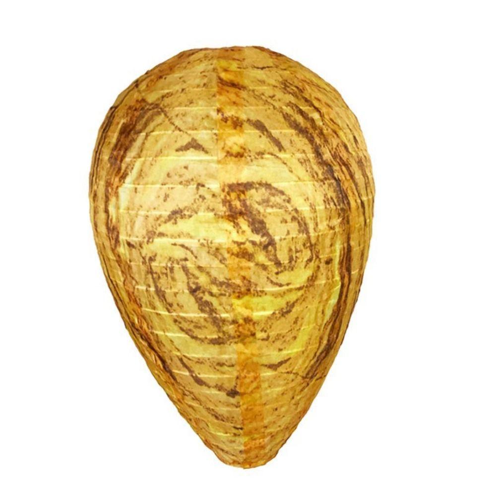 Reusable Fake Wasp Nest Eco-Friendly Bee Decoy Natural Repellent Beehive Lantern Patio