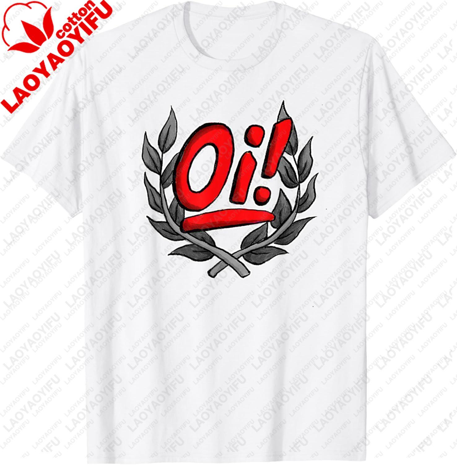 Oi Oi Oi Skinhead Hardcore  Ska Punk TShirt Comfortable and Relaxed Shortsleeved Tee S