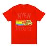 Nyan Rainbow Cat Funny Meme T-shirt Men Women Clothing Fashion Casual T-shirts Kawaii Harajuku Short Sleeves T Shirts Streetwear