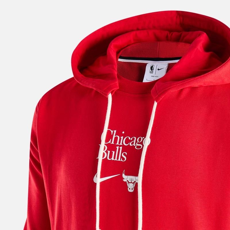 Nike Chicago Bulls Printed Letter Quick-Dry Hoodie Men Hoodies Red FD8591-657