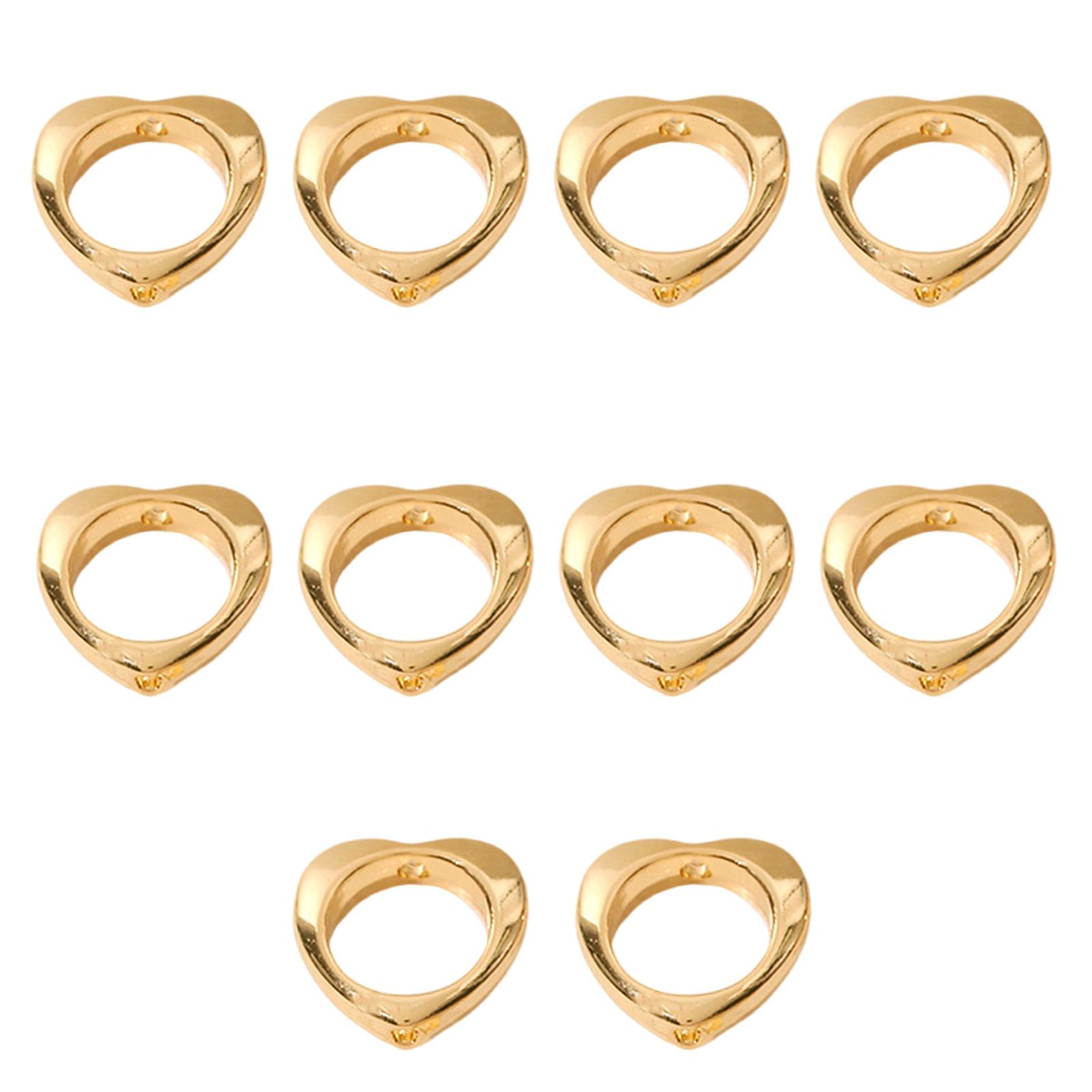 

Упаковка из 10 бусин-соединителей для браслетов и ожерелий, фурнитура для ювелирных изделий, круги для бусин с отверстием в рамке