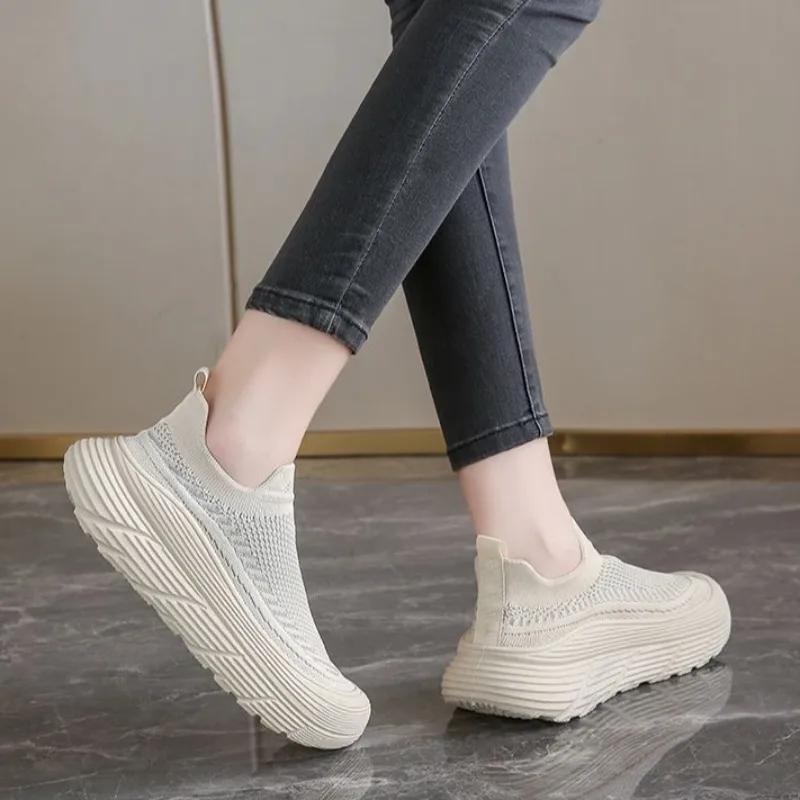 Fashion Fashion 2025 Spring Autumn Slip On Women's Shoes Sale Designer Luxury Korean New In Walking Light Trends Casual Ladies Footwear