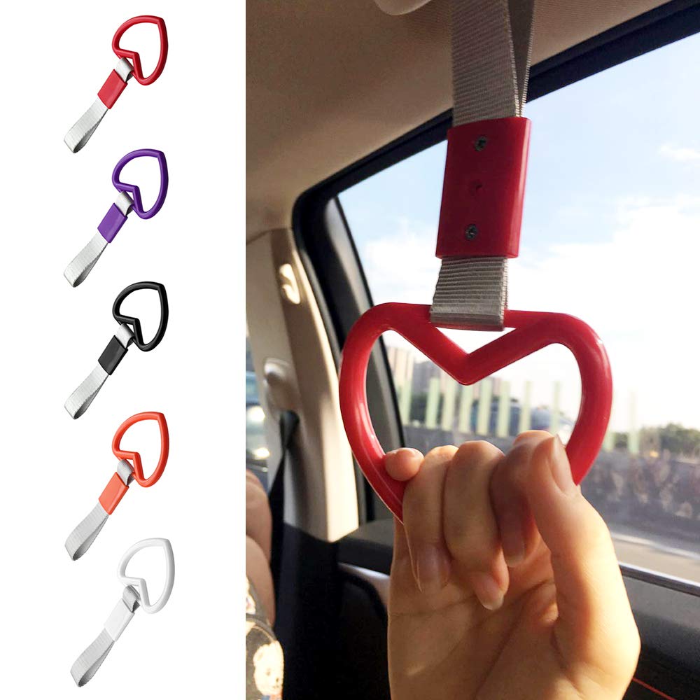 Benkeg Hanging Ring Heart JDM Train Bus Handle Hand Strap Drift Charm Strap Drift