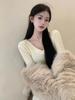 2026 Spring/Autumn Women's Slim-Fit Knit Dress - Hip-Hugging Inner Layer Sweater with Short Skirt Design
