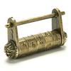 Chinese Retro Old Type Password Lock Brass Engraving Word Padlock Key