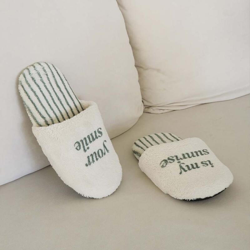 

Mood Letter Fogny Living Room Slippers For men