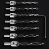 4Pcs 7Pcs 3mm 4mm 5mm 6mm 7mm 8mm 10mm Countersunk Bit Set Woodworking Drill Bits for Precision Cutting