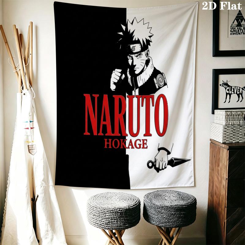 Naruto Hokage Artwork Wall Tapestry Aesthetic Wall Hanging Printed Fabric Blanket Decorative Tapestries For Bedroom Living Room Home Decor