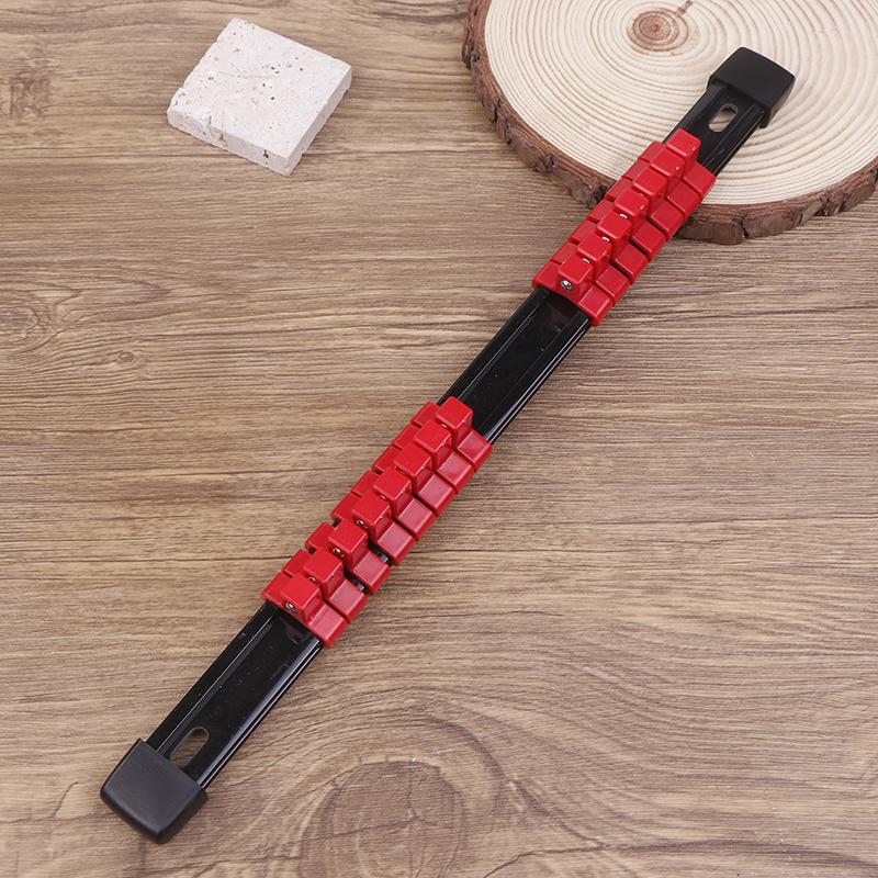 ABS-hylsor Organizer Hållare Brickor För Verktygslådor, 1/4 , 3/8, 1/2, Bärbar Monterbar Glidande Ställ Hylsa Rälsställ Verktyg