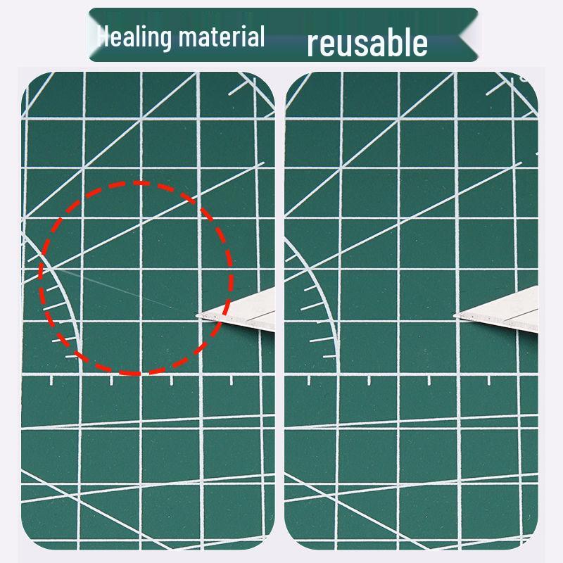 A2/A3/A4 Double-Sided Cutting Mat for Desktop Protection and Crafting - Ideal for Carving, Eraser Stamping, and Paper Cutting.
