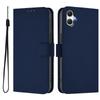For Samsung Galaxy A05 4G Case Solid Color Wallet Leather Phone Cover with Strap