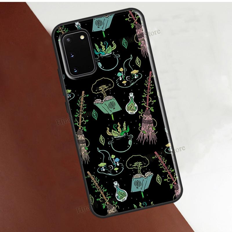Occult Witchcraft Moon Gothic Witch Cover For Samsung Galaxy S22 Ultra S21 S20 FE Note 20 S8 S9 S10 Note 10 Plus Phone Case