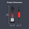 Handheld Anemometer Measuring Speed Wind Volumes Force Temperature Moisture Large LCD Backlight Display for Outdoor