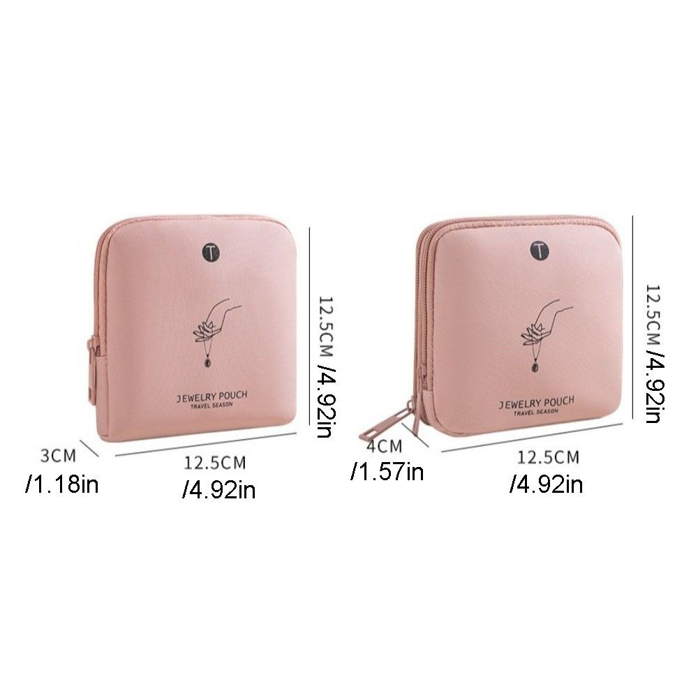 Multifunctional Zipper Jewelry Bag Multi-layer Jewelry Organizer Jewelry Storage Bag  Travel