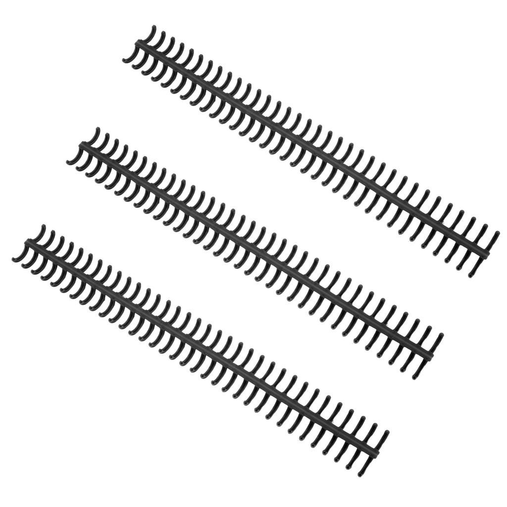 10PCS 34 Hole Binding Spine Plastic Split Loose Leaf Rings Detachable Binding Loop 12mm Diameter