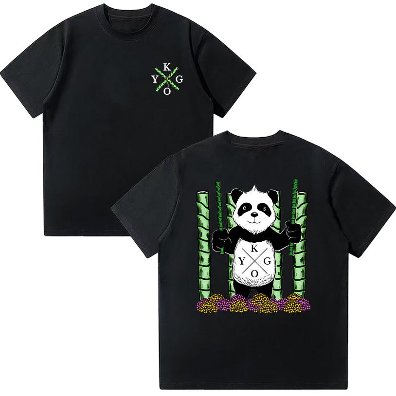 Kygo Panda Tričko Norský DJ Kygo Anime Grafická Trička Bavlna Vysoká Kvalita Pánské Tričko Y2k Streetwear Ženy Muž Neformální Oblečení