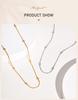 Stainless Steel Round Ball Chain Necklace,1mm Thin Link Necklace Fashion Jewelry for Women