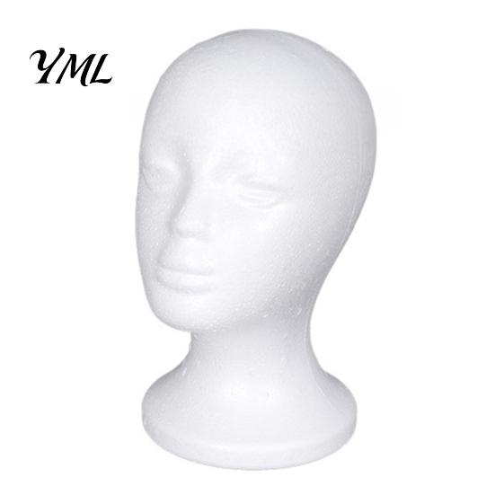 Testa Manichino in Schiuma, Supporto Espositore per Cappelli Uomo Donna, Modello Leggero per Formazione Cosmetologica per Conservazione Parrucche Strumento per Acconciatura