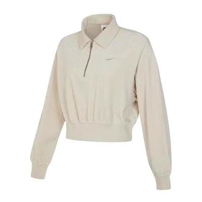 Outdoor Casual Fashion Comfortable Warm Long Sleeve Sweatshirt Women Sweatshirt Off-White DQ5768-104