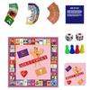 WEPZSXO Couples Board Game Set - Complete Cards, Dice and Game Pieces Multicolor 50x50cm