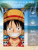 One Piece Luffy Print Quick Dry Lightweight Breathable Comfortable Beach Towel for Summer Pool and Outdoor Use