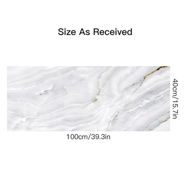 15 stilar vit marmormönster tapeter Köksskrivbord Garderob Heminredning Peel & Stick Vattentät Oljetät konstväggklistermärke