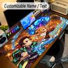 Großes Mauspaddämonenjäger Benutzerdefinierter Name Text Personalisierte Schreibtischmatte Rutschfeste Gaming-Matte