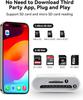 USB C Dual Slot Card Reader for Apple 16 15 Type C to SD TF CF Camera Multifunctional Card Reader