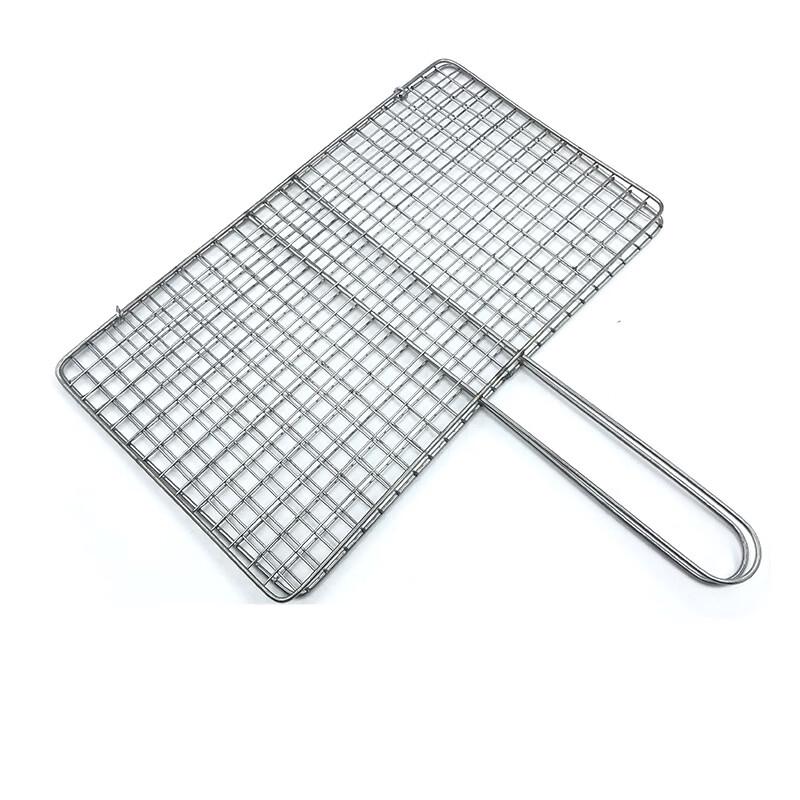 SMVP Doppelwandige Grillkörbe mit Holzgriff - 3er-Pack