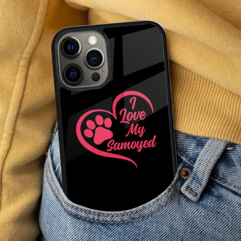 Cartoon Samoyed Dog Soft Phone Case for iPhone 17 Air 16e Pro max 15 Pro 13 14 Plus 11 12 MagSafe Magnetic Coque