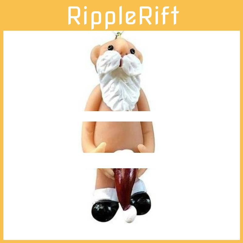 Colorful Santa Naked Acrylic Christmas Ornament For Decorative Holiday Accessories Tree