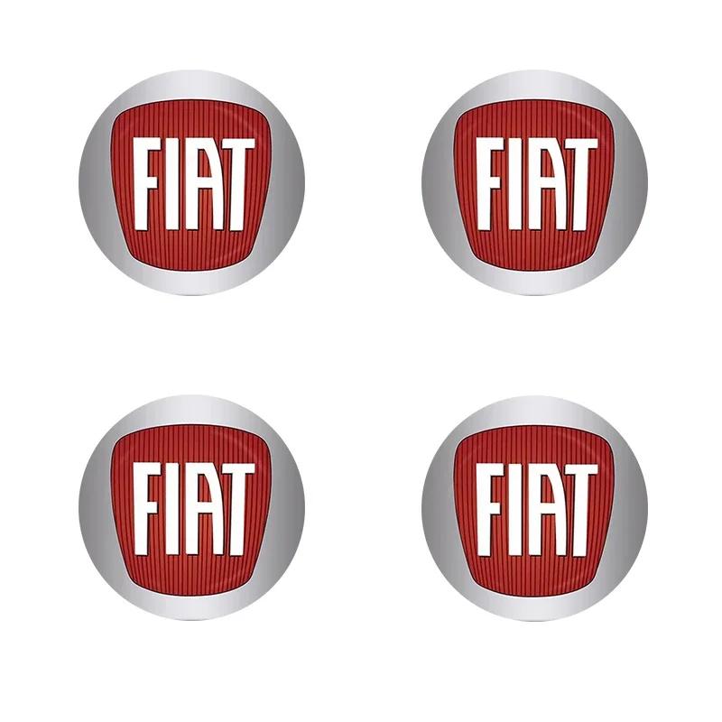 4pcs 56mm Car Emblem Wheel Hub Caps Center Cover Sticker Decoration For Fiat 500 124 Abbas Aegea MobiPanda Sedici Centoventi GT