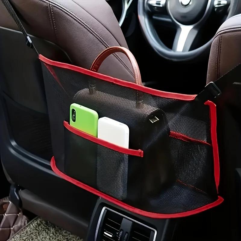 Universal Car Seat Backrest Storage Bag, Large Capacity Pocket Storage Bag, Suitable for Item Bags, Water Bottles, Tissues