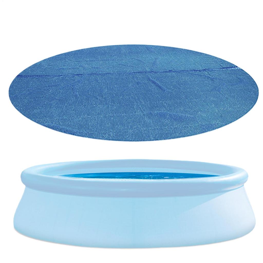 Solar Pool Cover for 6ft 8ft Round Metal Frame Pools Weatherproof Heavy Duty Thermal Blanket Portable Swimming Pond Accessories